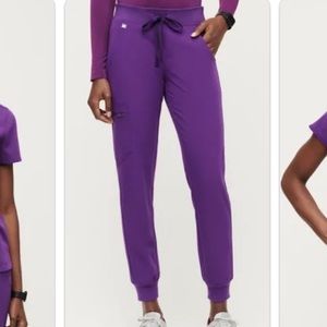 Figs XS Purple Zamora Jogger Scrub Pants - PURPLE
